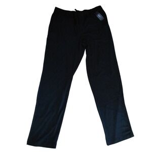 Alfani Mens Cotton Modal Stretch Lounge Pajama Pants Black Size Medium NWT